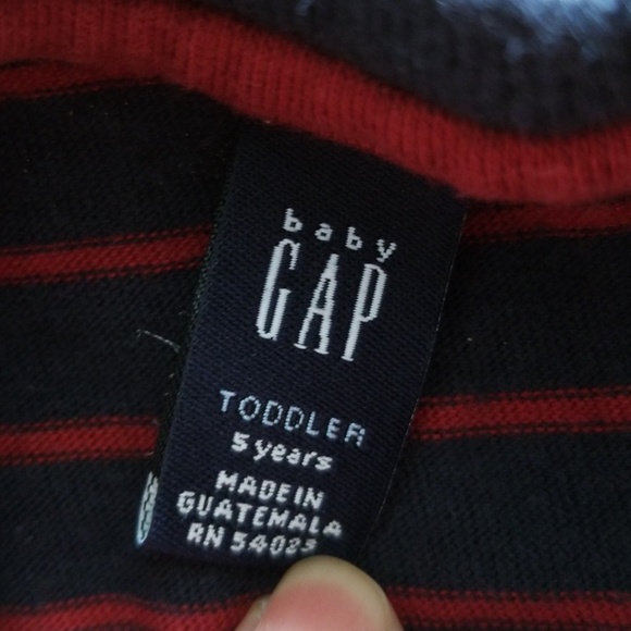 👦Gap👦Striped long sleeves 5T - Picture 2 of 3